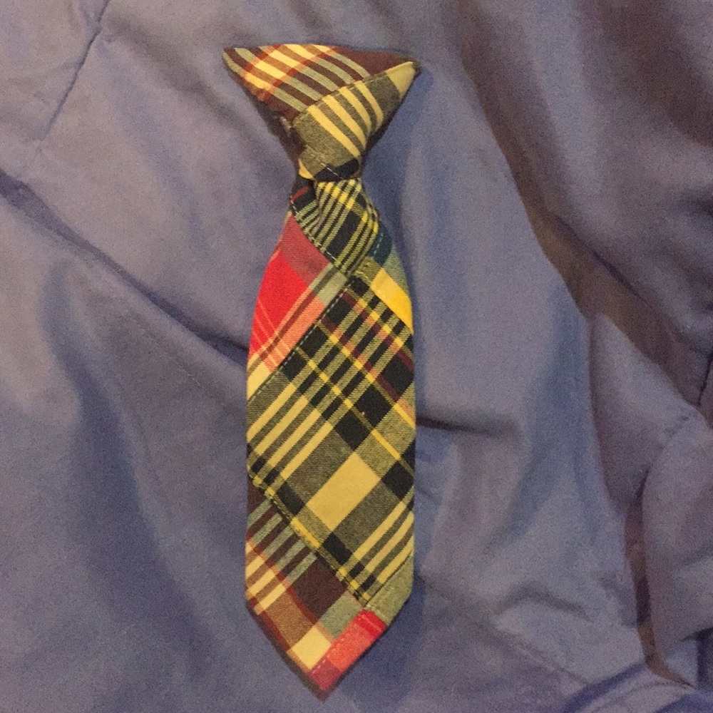 Preppy plaid Clip on Tie for toddler